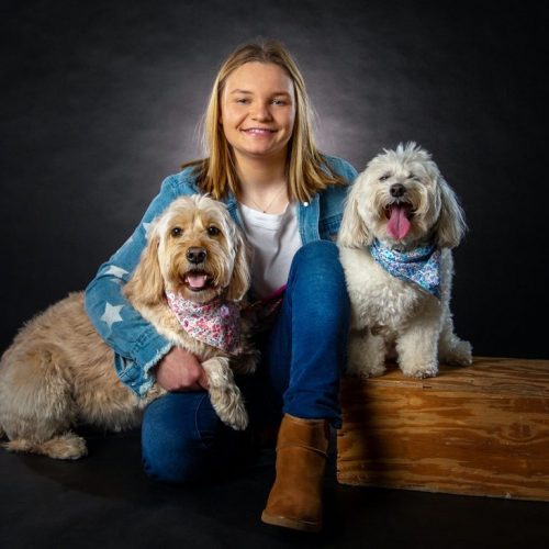 Gracie Dix and dogs