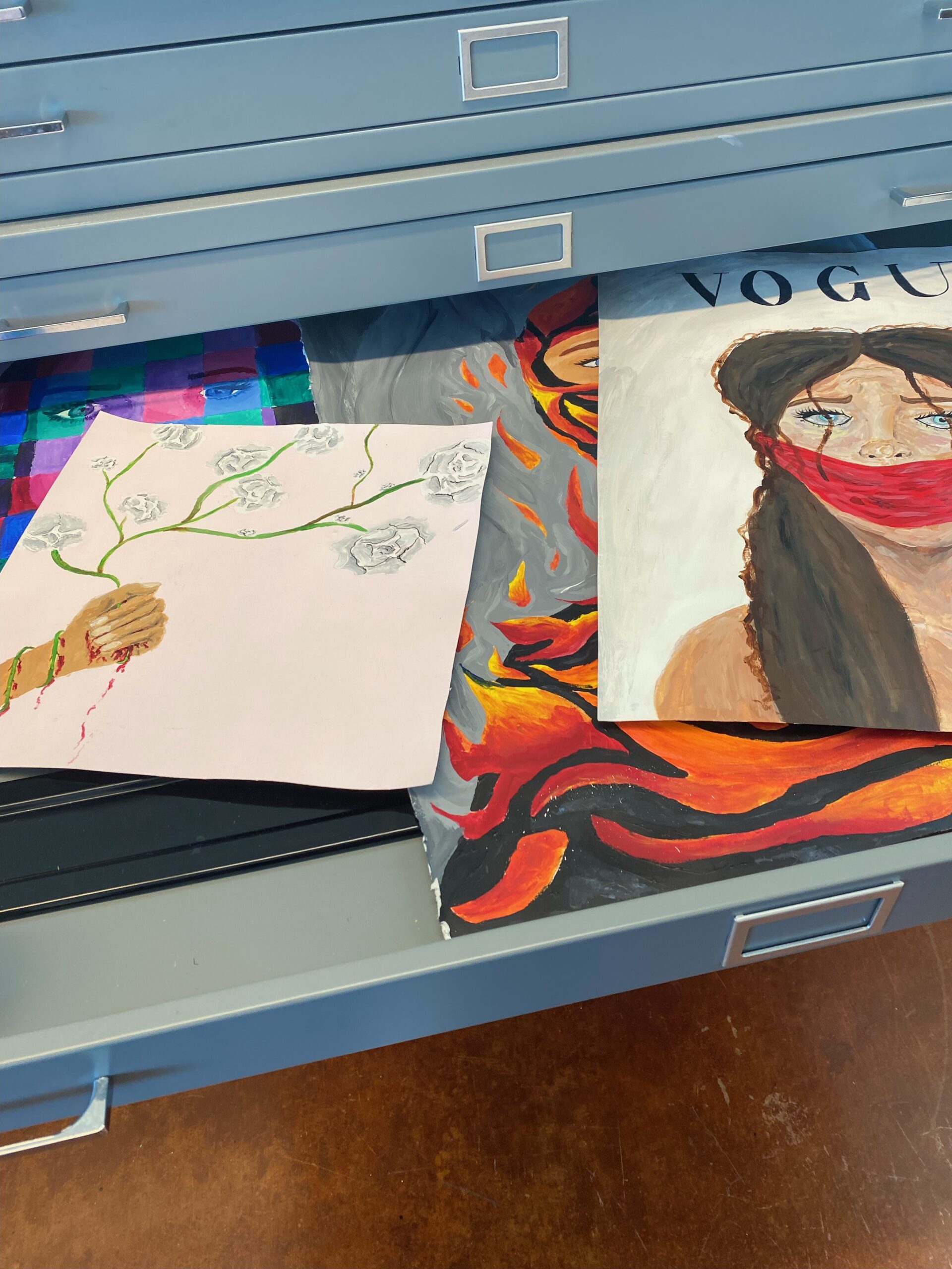 drawer in art class