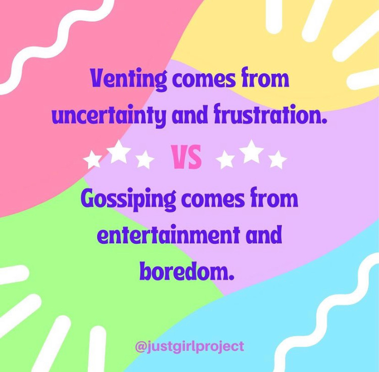 Venting Versus Gossiping Yooou