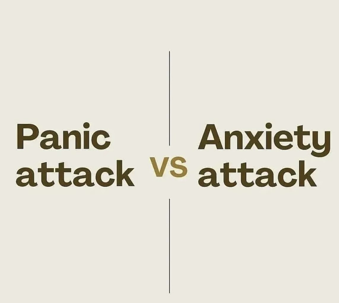 panic attack versus anxiety attack